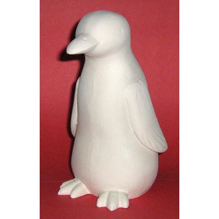 Pinguin Schrühware, weiß zum Bemalen