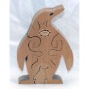 Holzpinguin mit Küken 05
